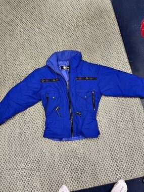 Vintage Edelweiss Women's Blue Ski Jacket Size Small